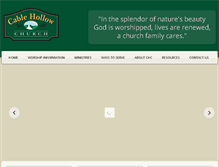 Tablet Screenshot of cablehollowchurch.com